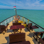 Tünde nosztalgiahajó nyitott fedélzet